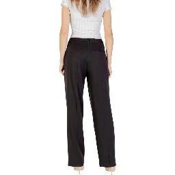 Black Recycled Polyester Dress Pants
