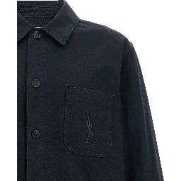 Blue Cotton Blouse
