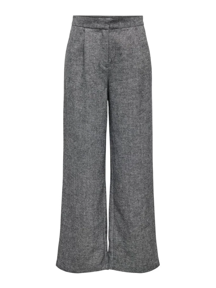 Gray Recycled Polyester Casual Pants