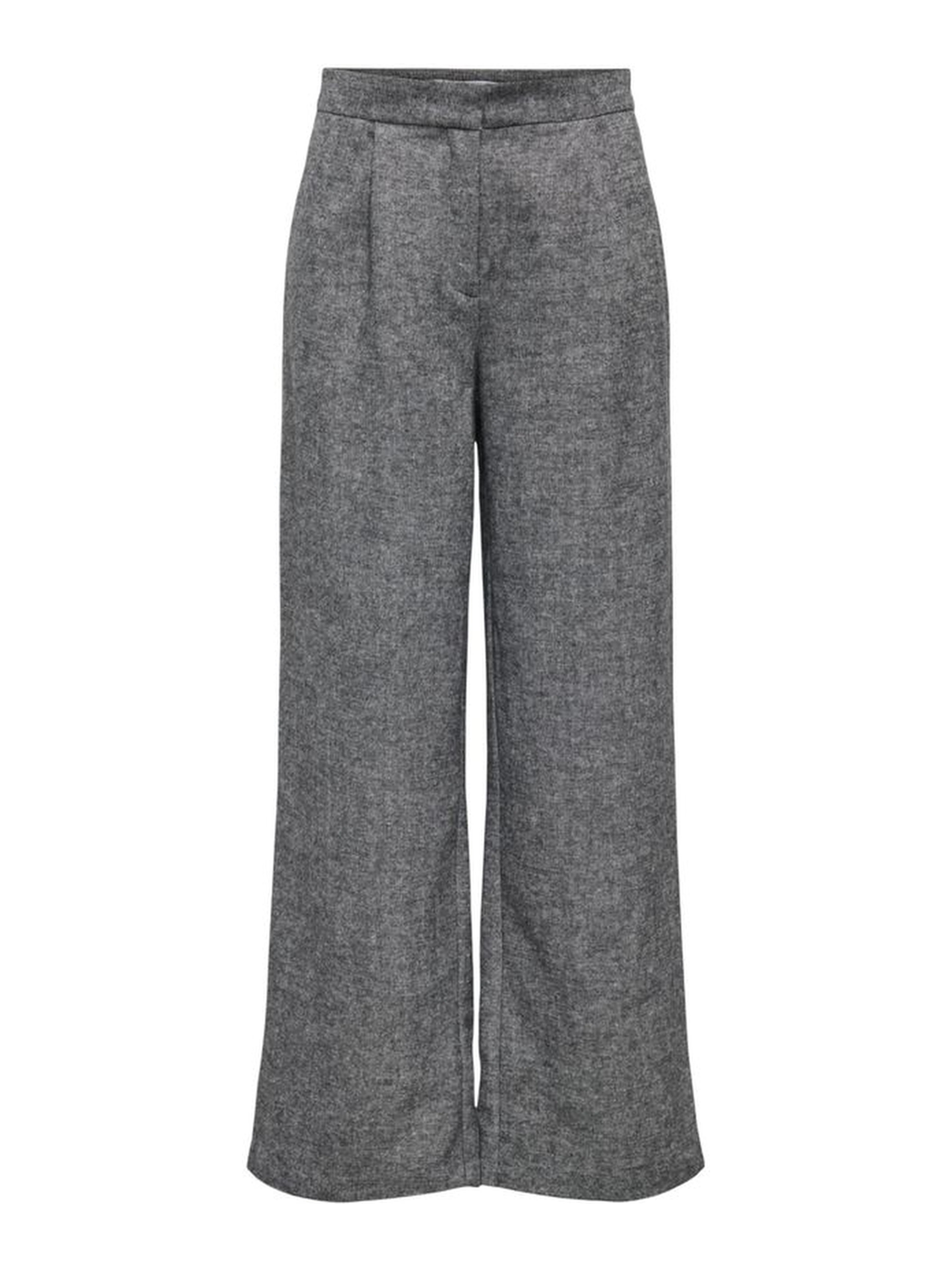 Gray Recycled Polyester Casual Pants