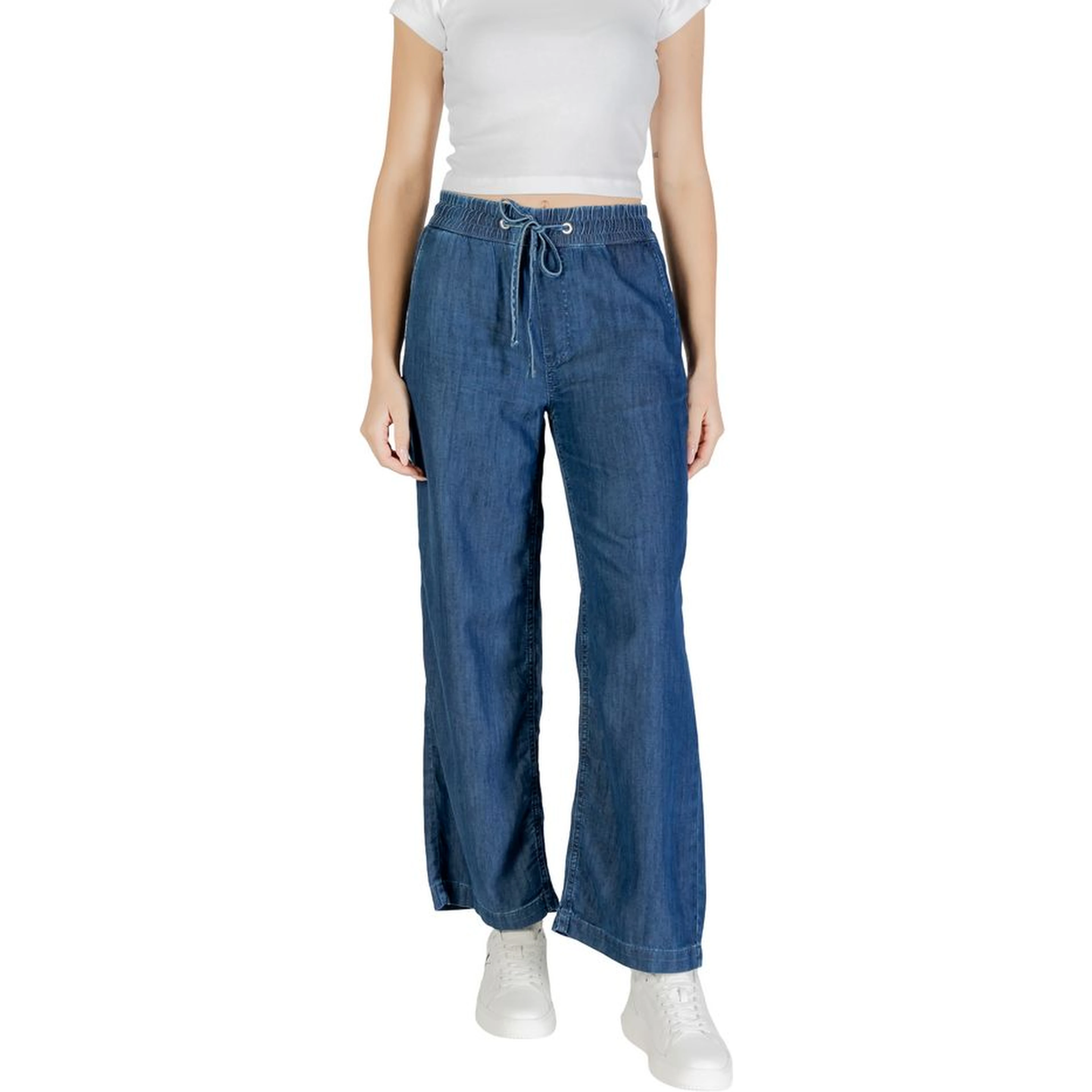 Blue Lyocell Mom Jeans