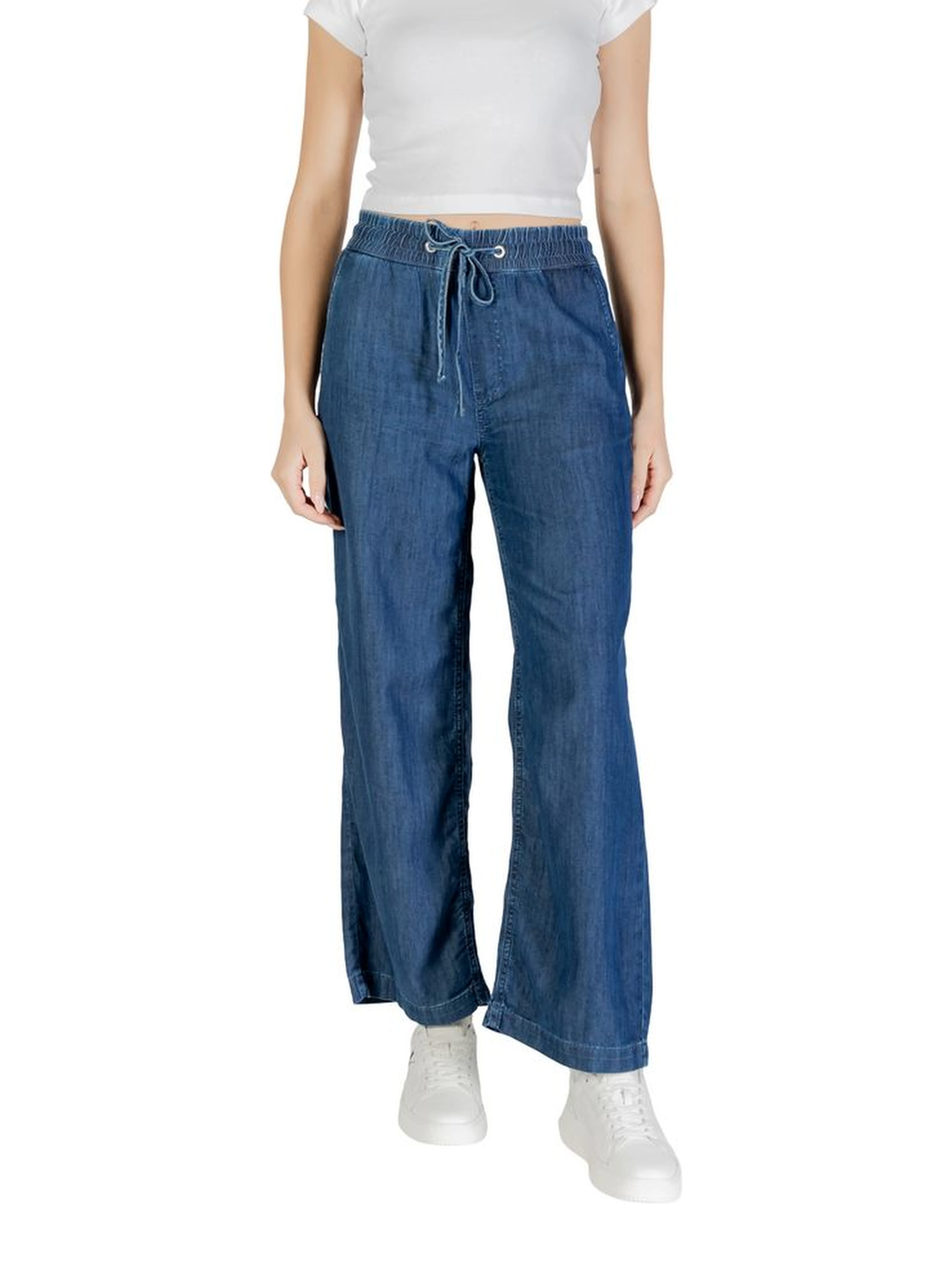 Blue Lyocell Mom Jeans