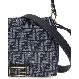 Blue Cotton Shoulder Bag