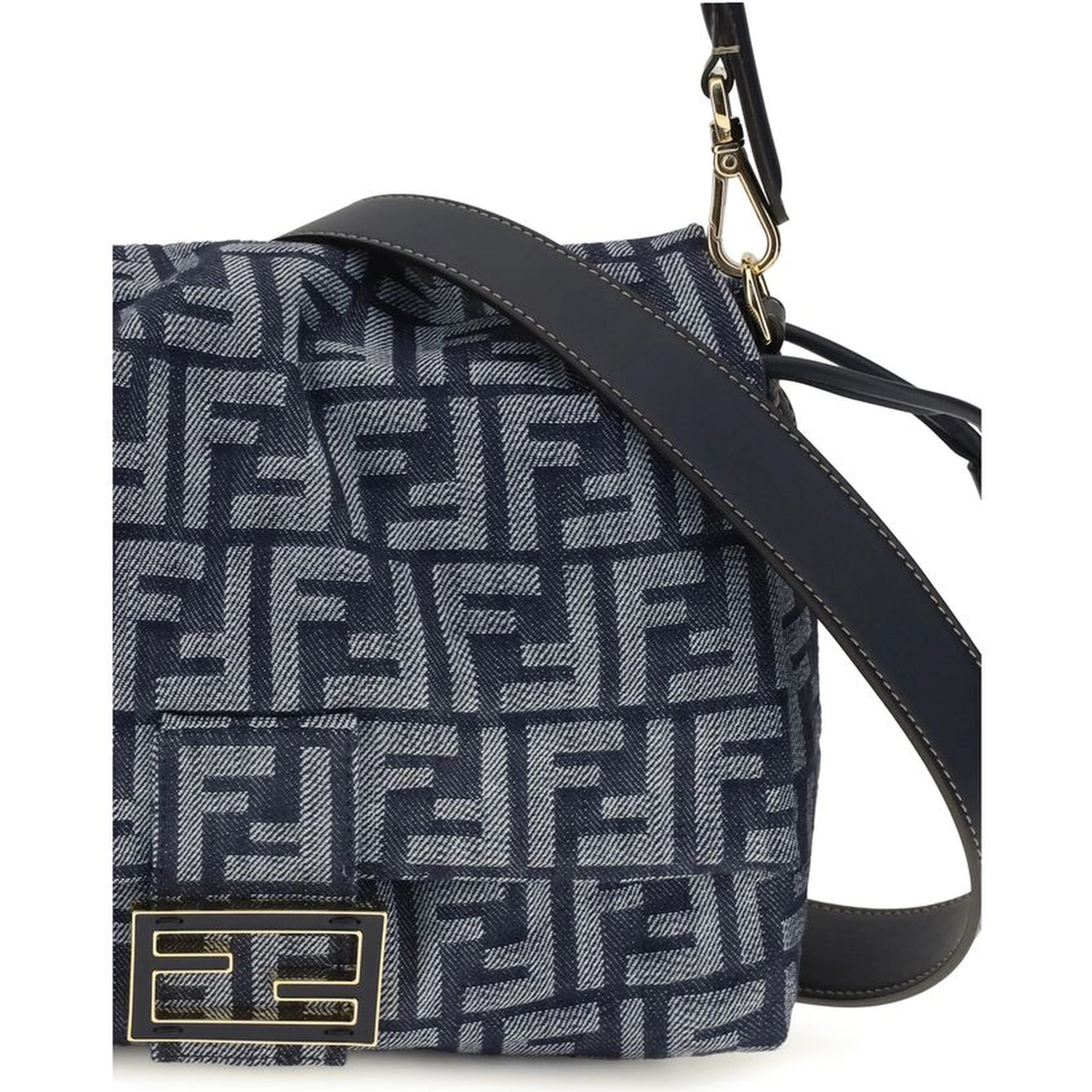 Blue Cotton Shoulder Bag