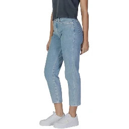 Light Blue Cotton Mom Jeans
