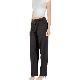 Black Recycled Polyester Dress Pants
