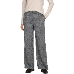 Gray Recycled Polyester Casual Pants