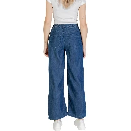 Blue Lyocell Mom Jeans