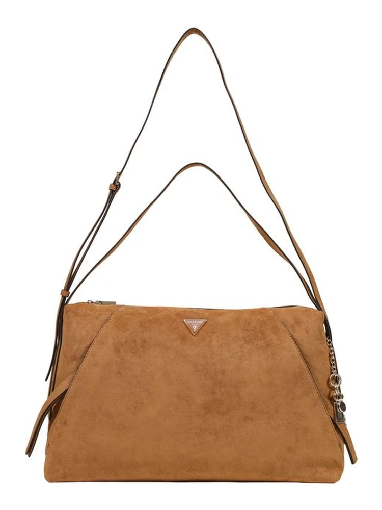 Brown Polyester Handbag