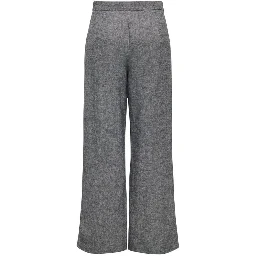 Gray Recycled Polyester Casual Pants