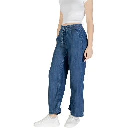 Blue Lyocell Mom Jeans