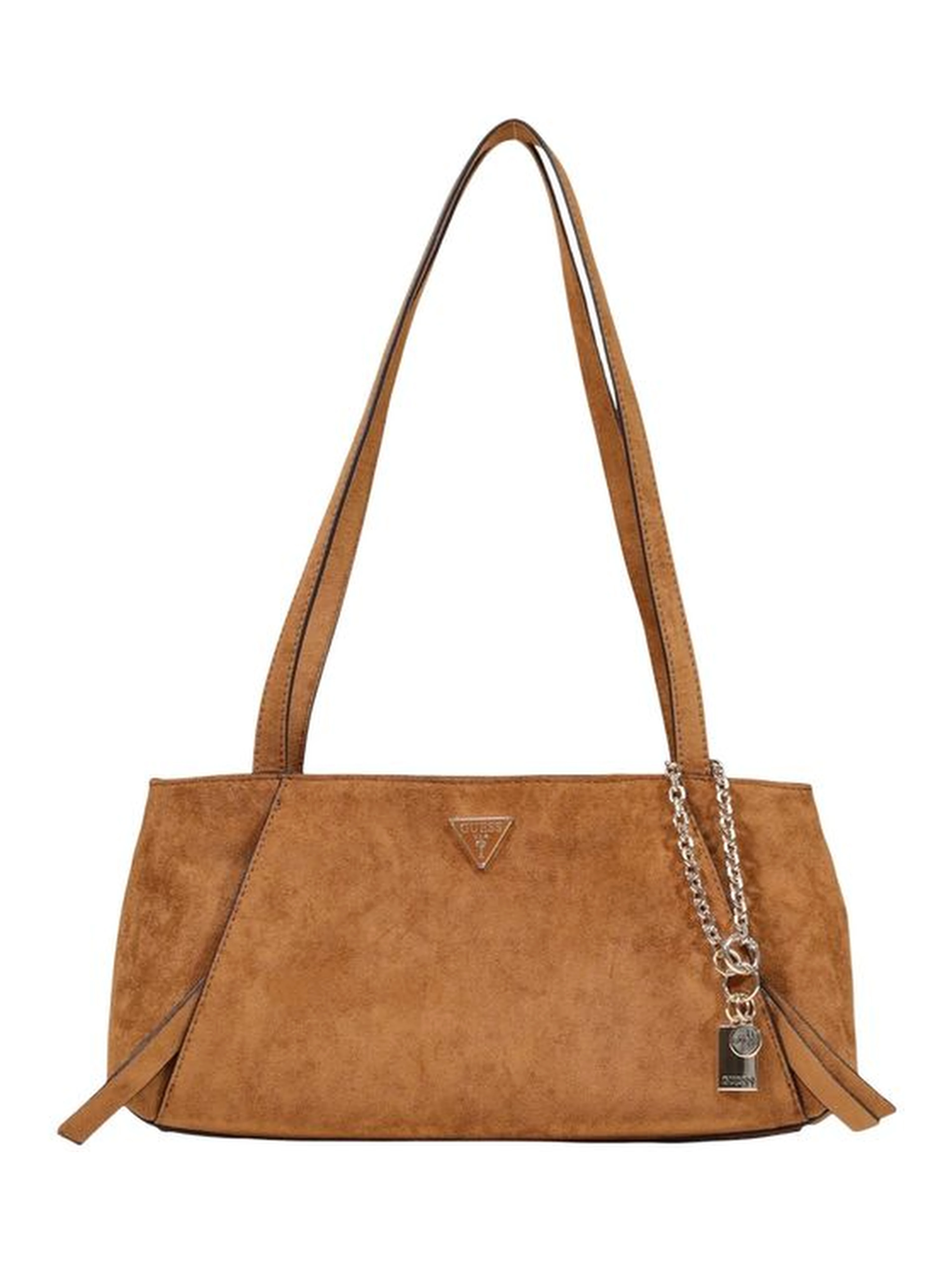 Brown Polyester Handbag