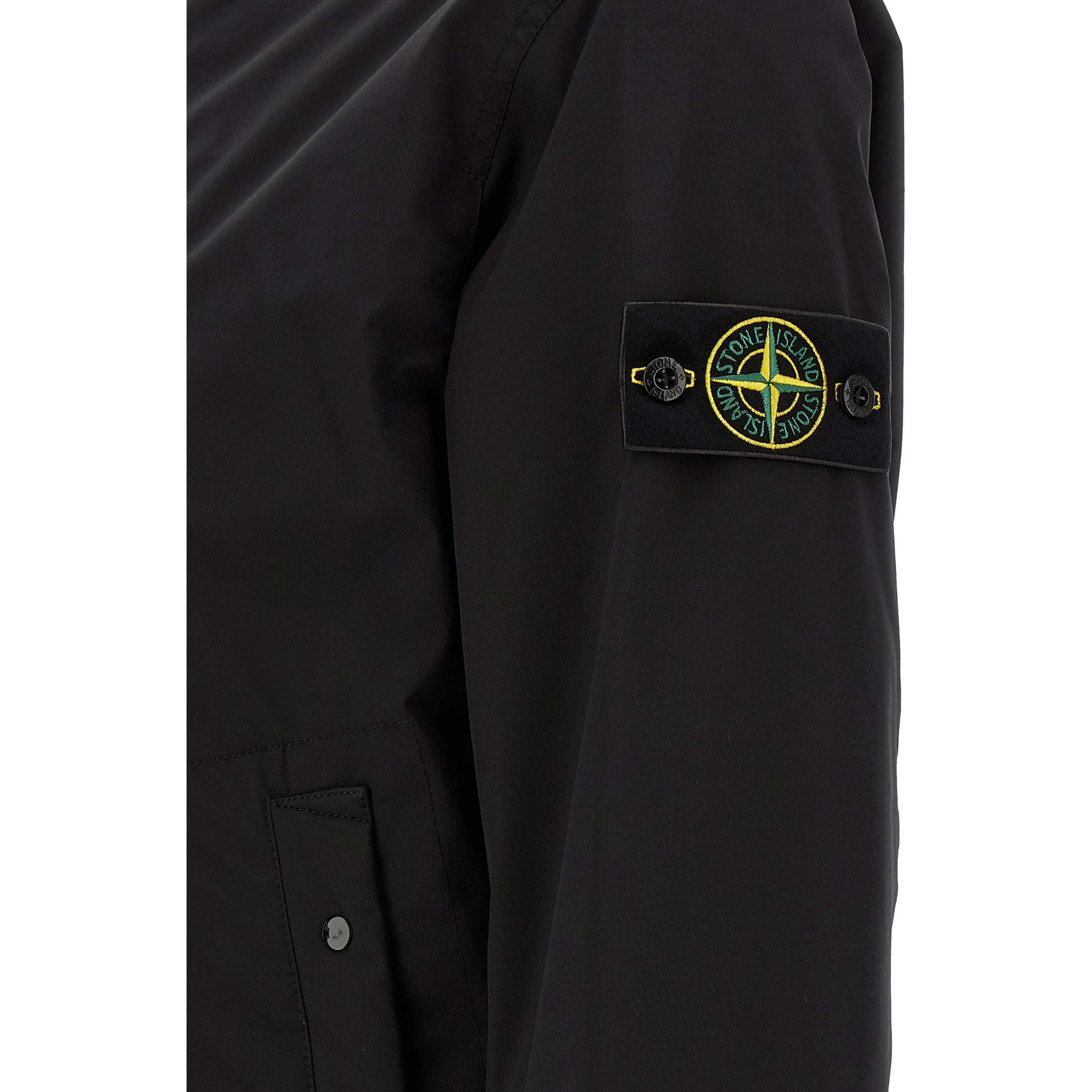 Black Polyester Shell Jacket