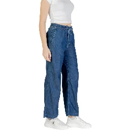 Blue Lyocell Mom Jeans