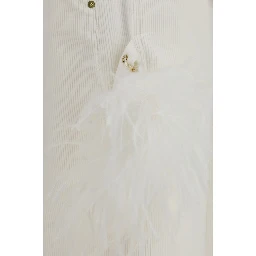 White Cotton Casual Pants