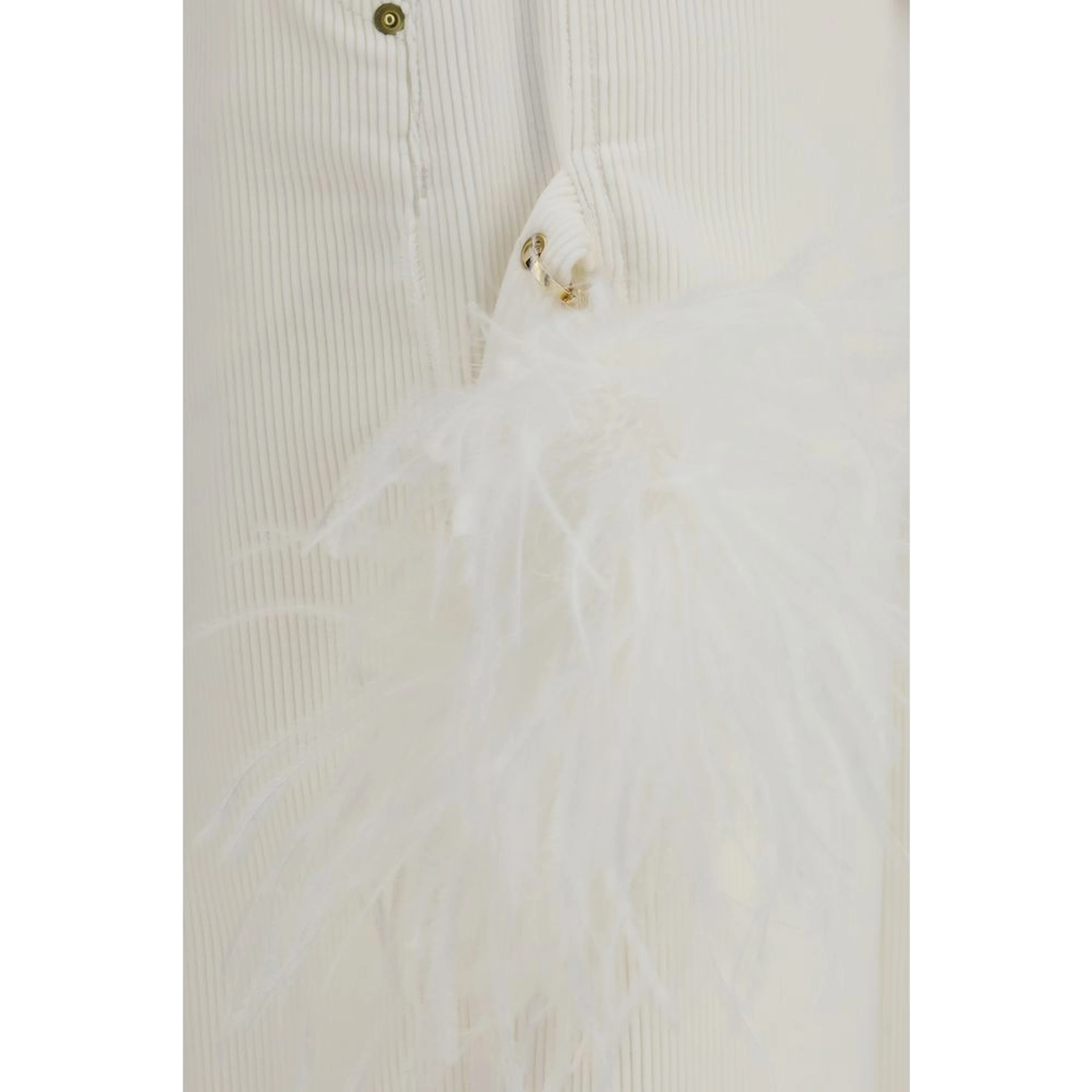 White Cotton Casual Pants