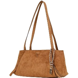 Brown Polyester Handbag