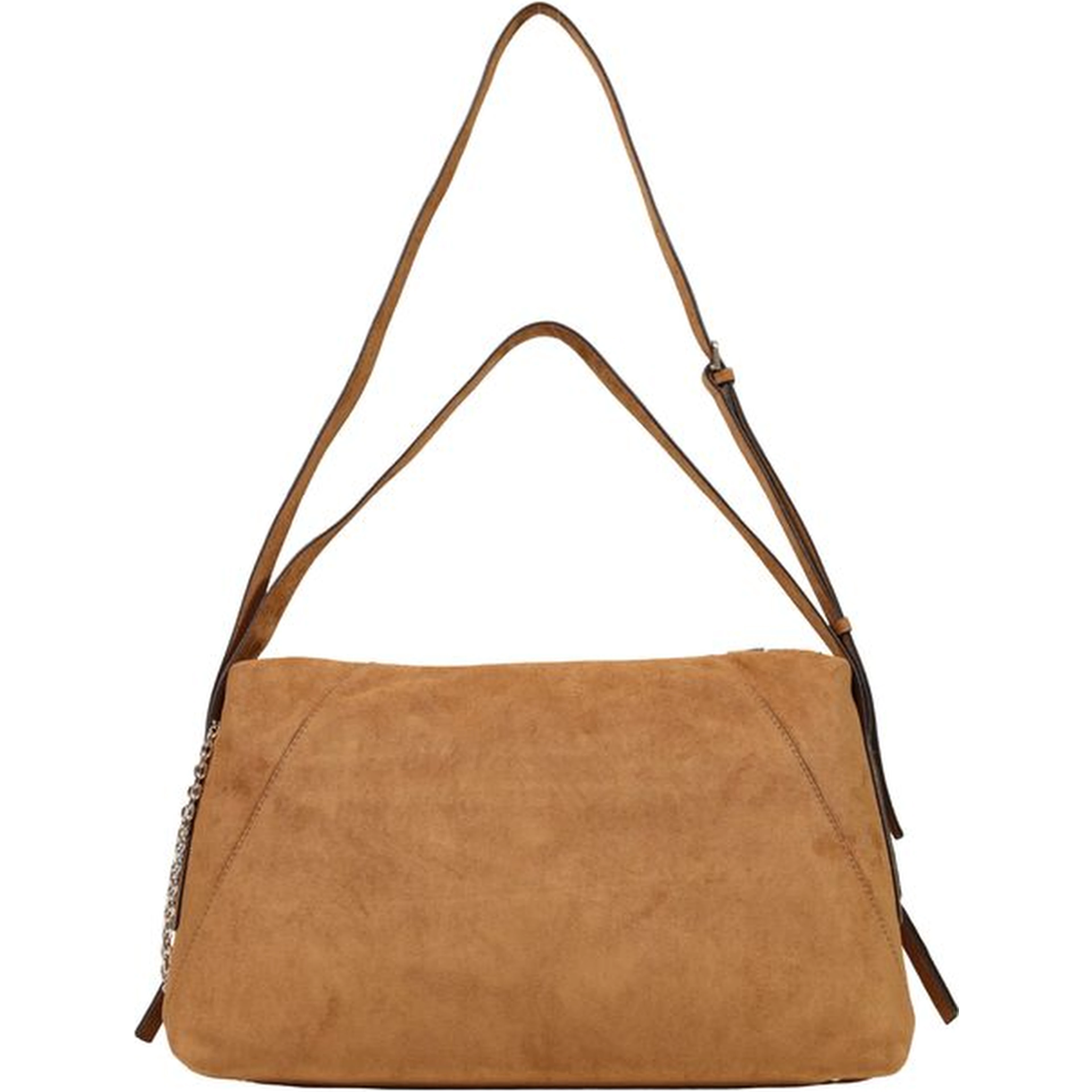 Brown Polyester Handbag