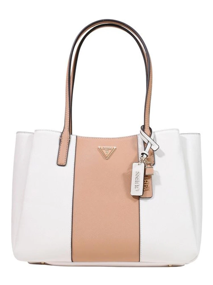 Beige Polyethylene Handbag