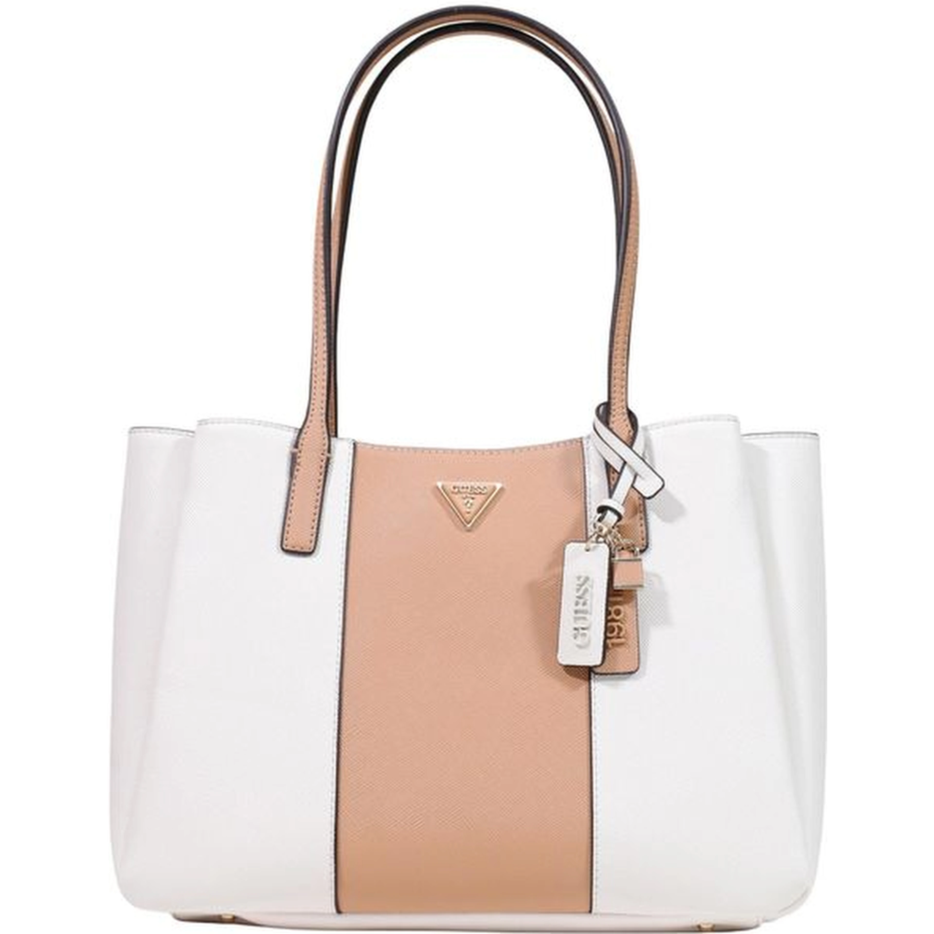Beige Polyethylene Handbag