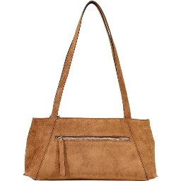 Brown Polyester Handbag
