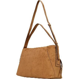 Brown Polyester Handbag