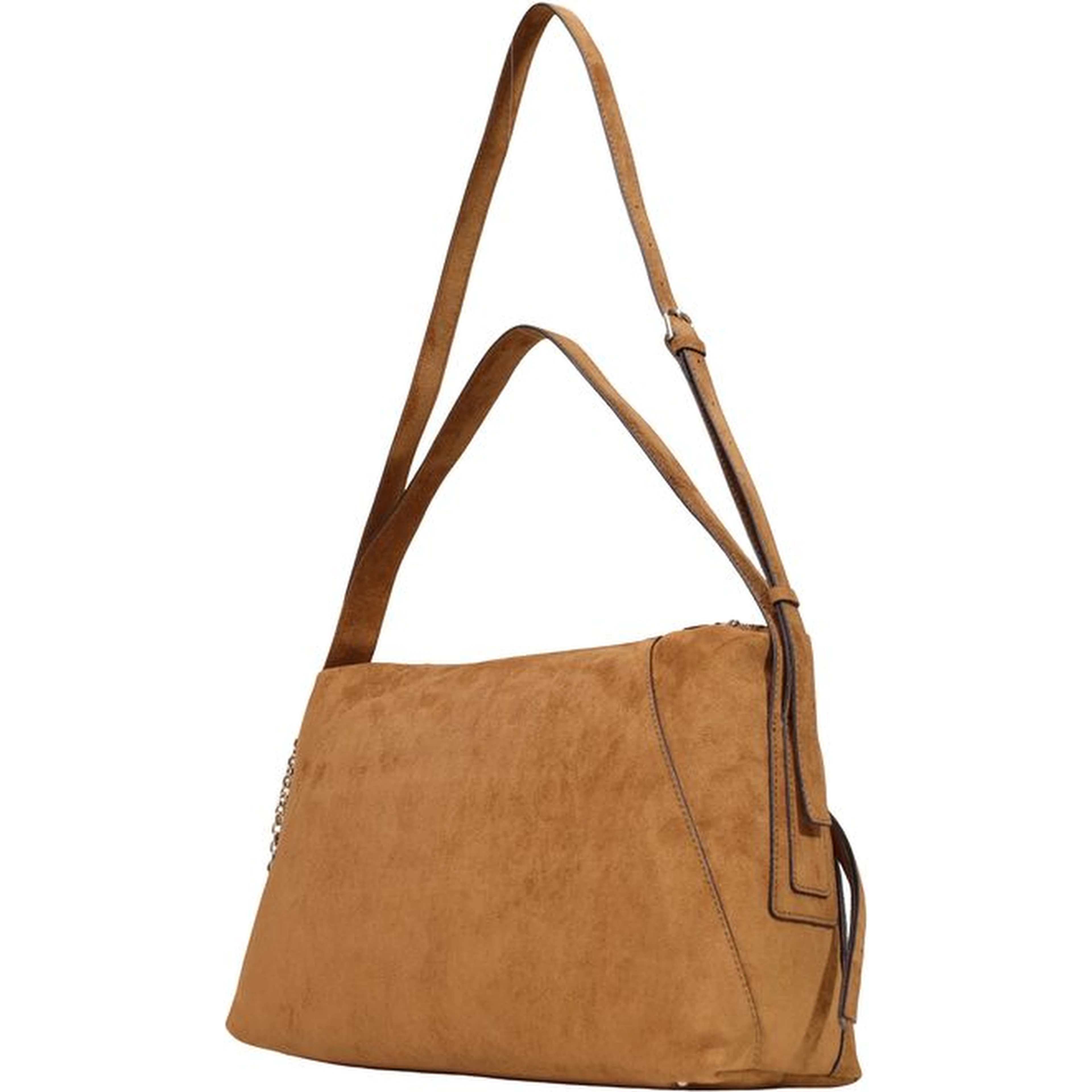 Brown Polyester Handbag