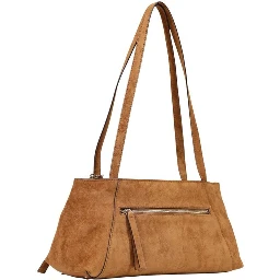 Brown Polyester Handbag
