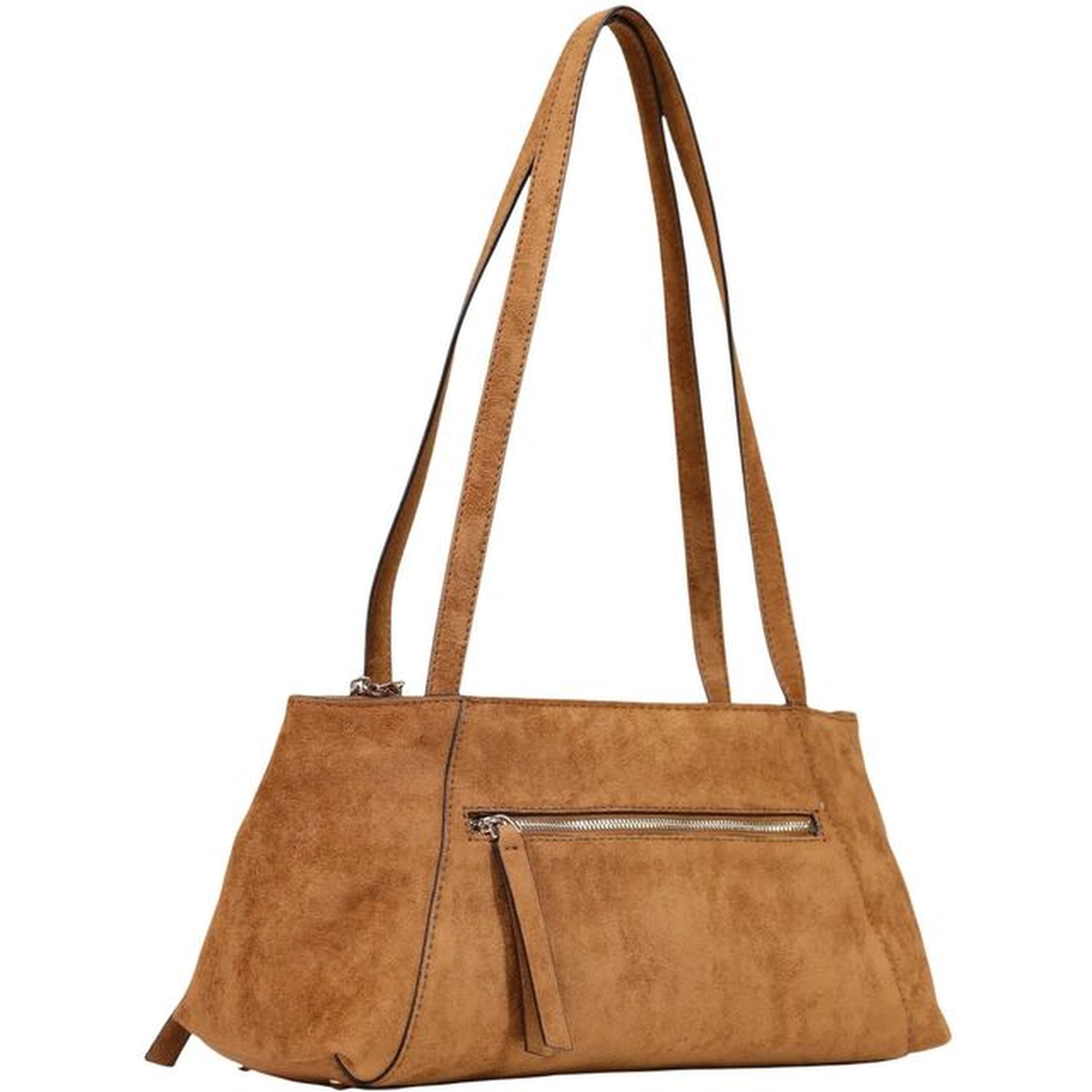 Brown Polyester Handbag