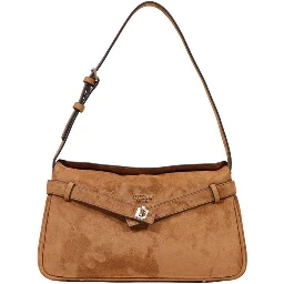 Brown Polyester Handbag