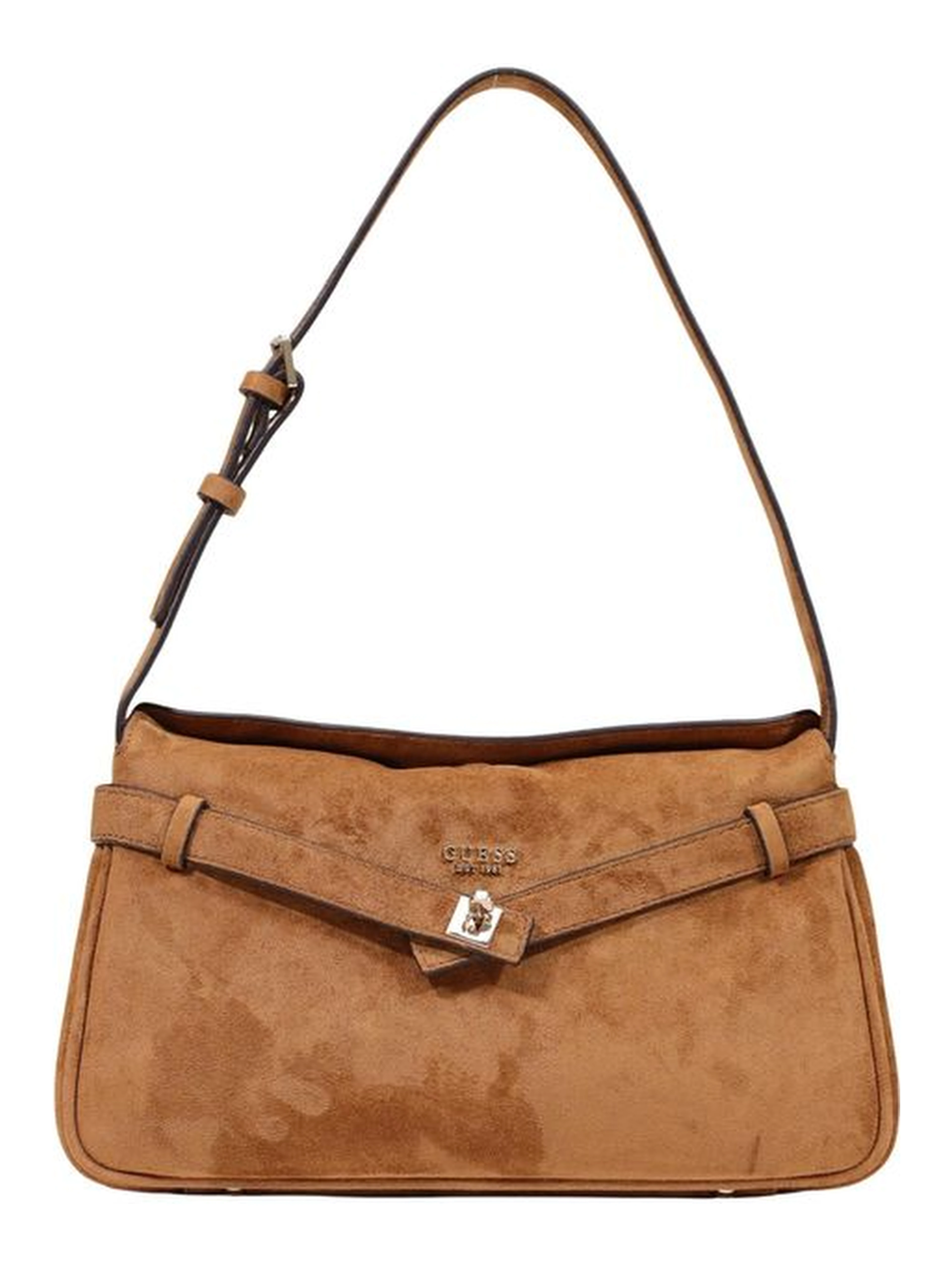 Brown Polyester Handbag