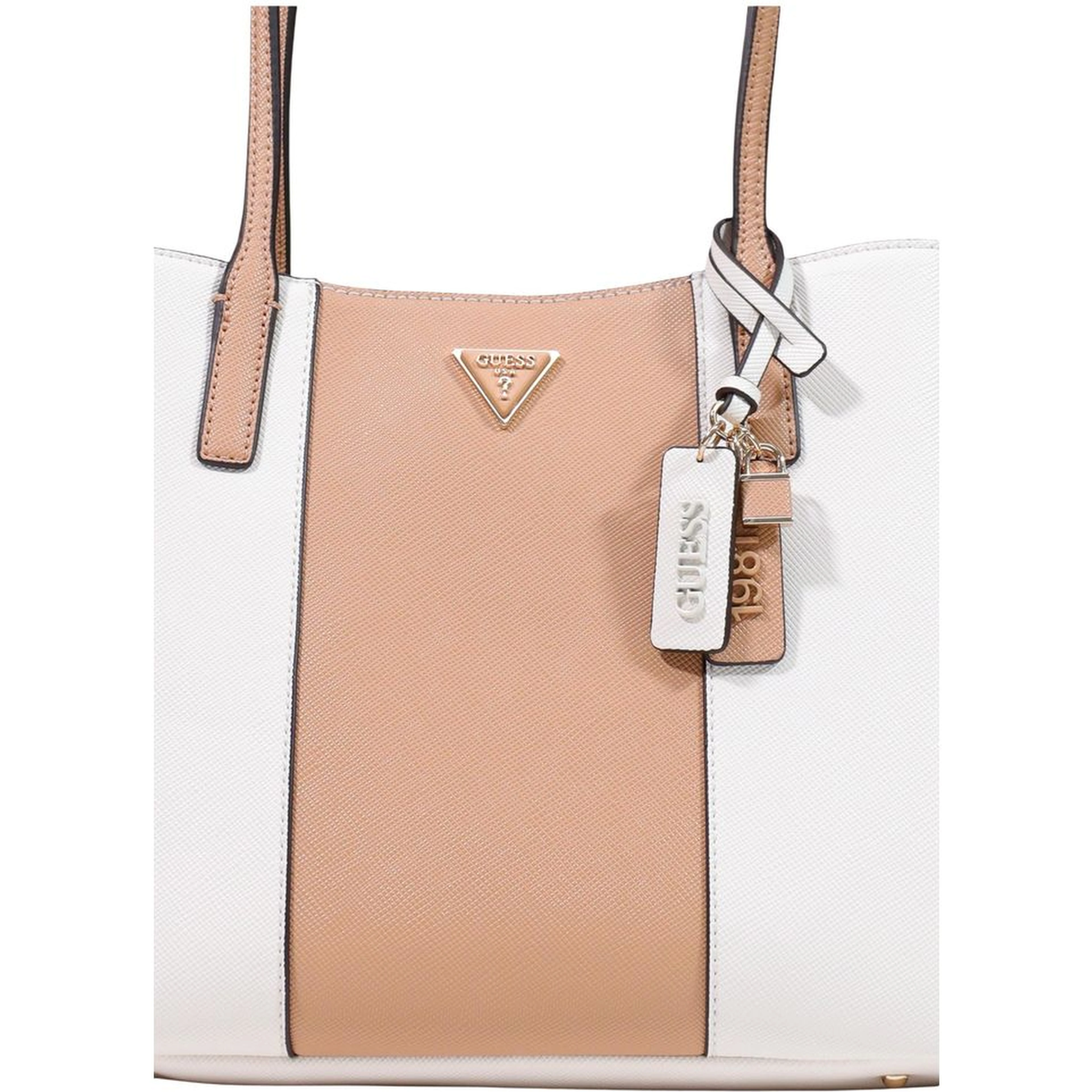 Beige Polyethylene Handbag