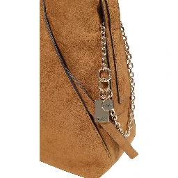 Brown Polyester Handbag