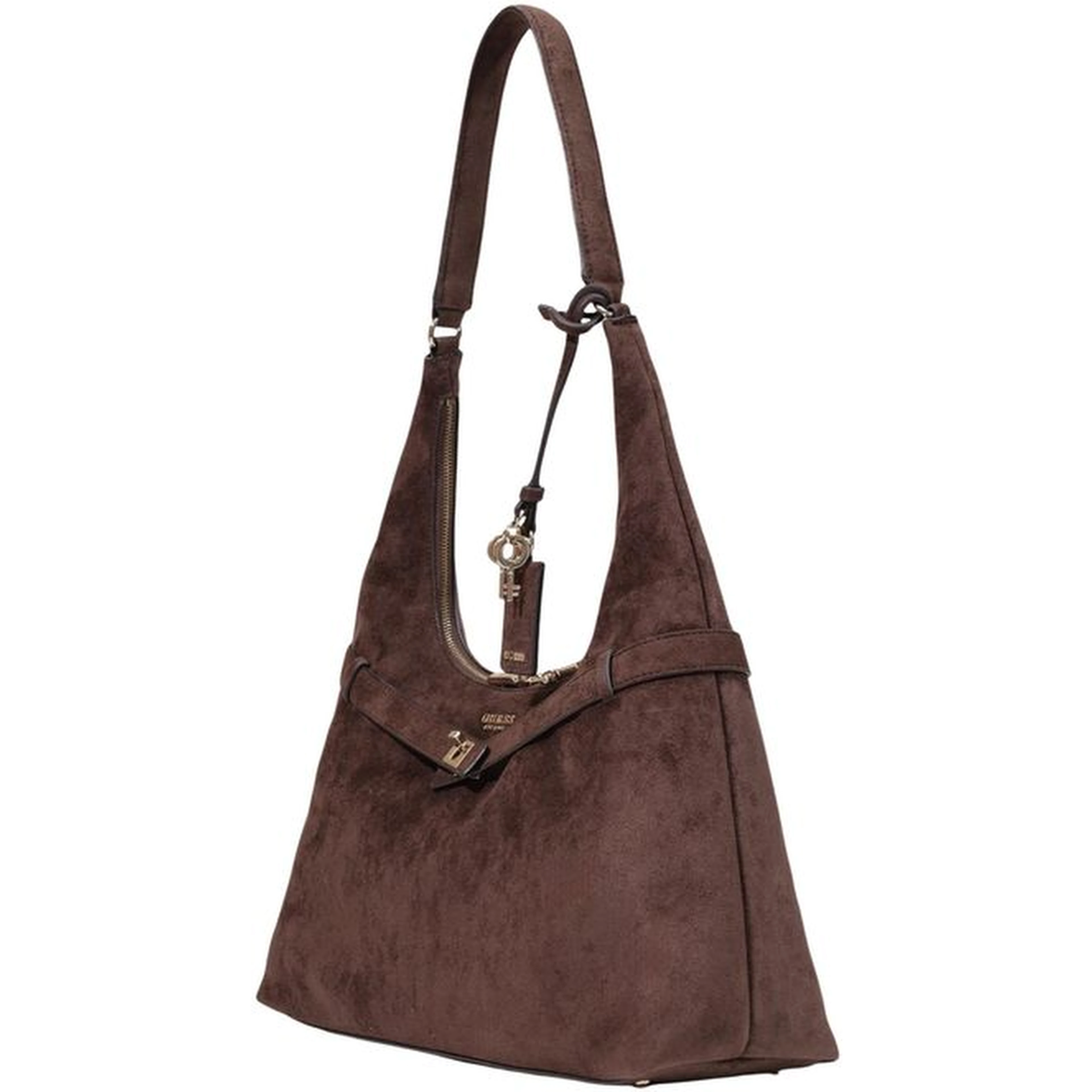 Brown Polyester Handbag
