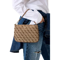 White Polyester Handbag