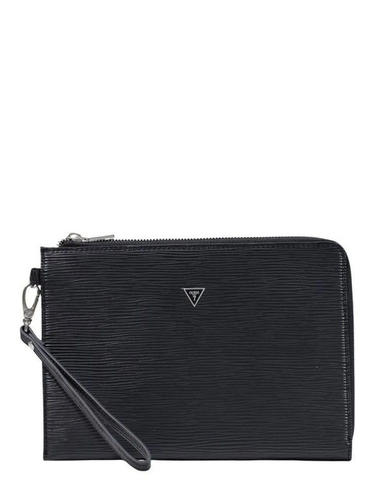 Black Polyethylene Clutch Bag