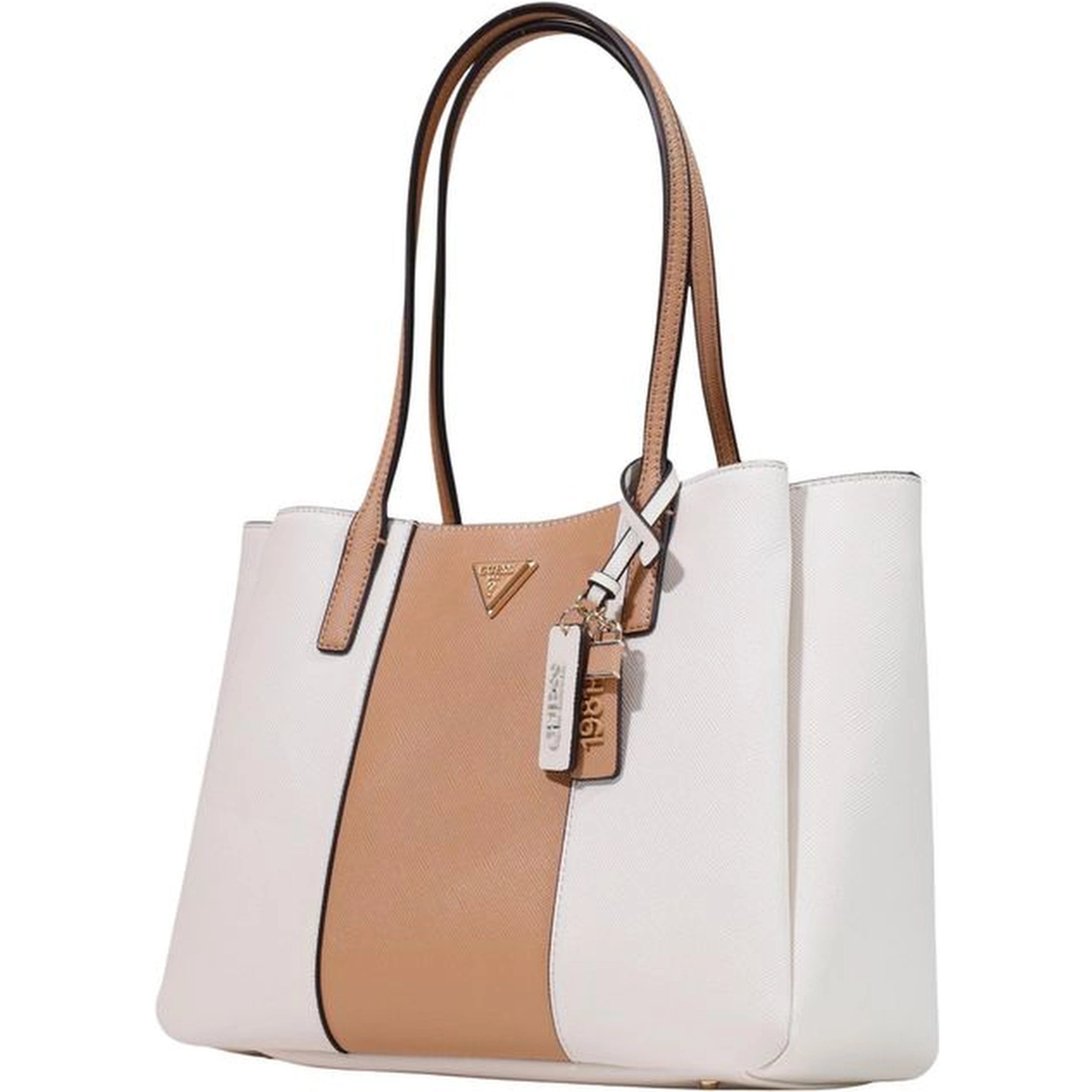 Beige Polyethylene Handbag