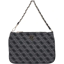 Gray Polyester Handbag