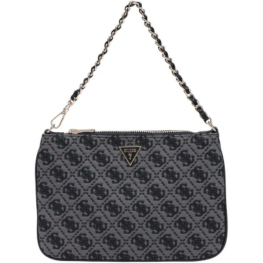Gray Polyester Handbag