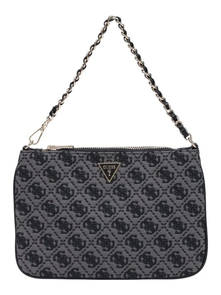 Gray Polyester Handbag
