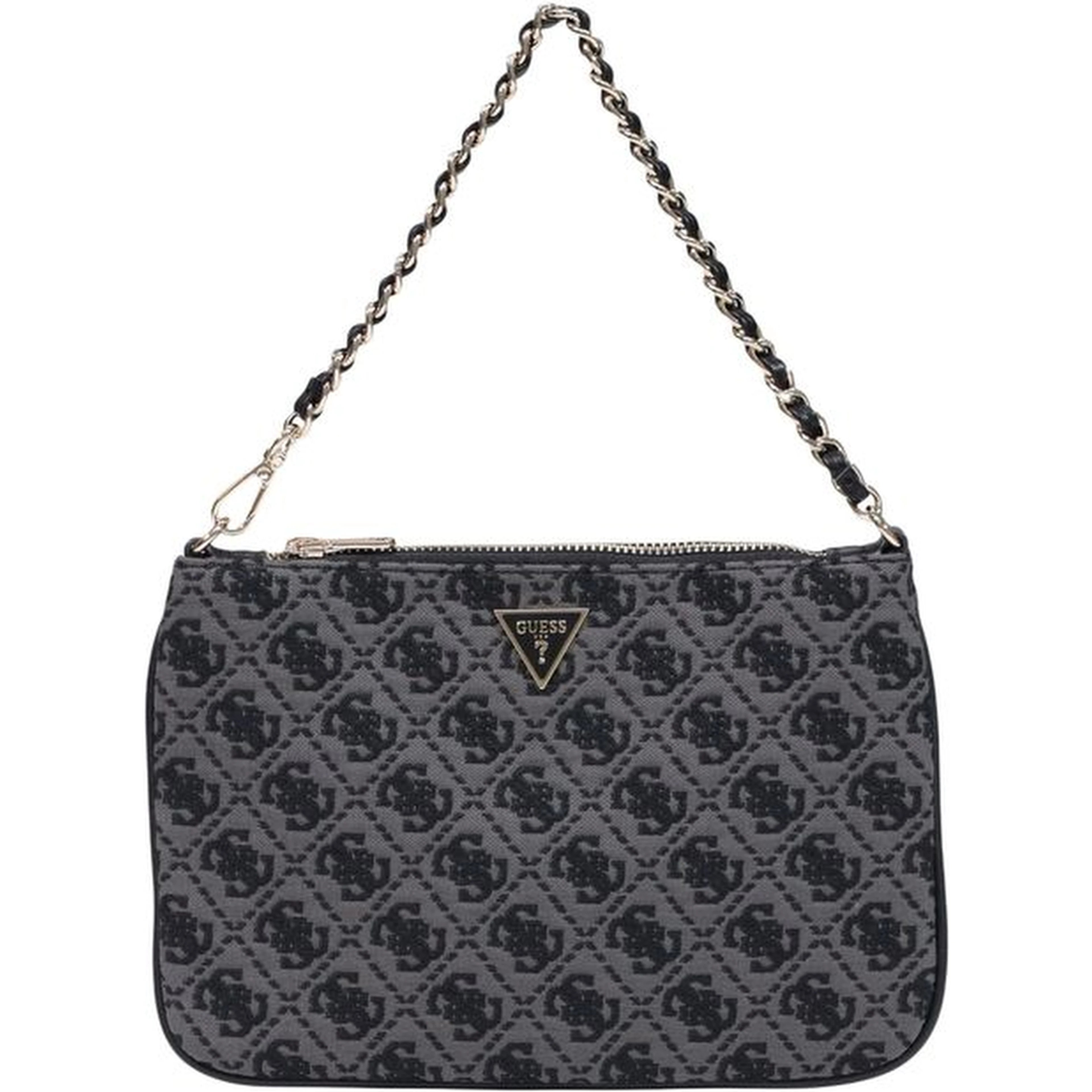 Gray Polyester Handbag