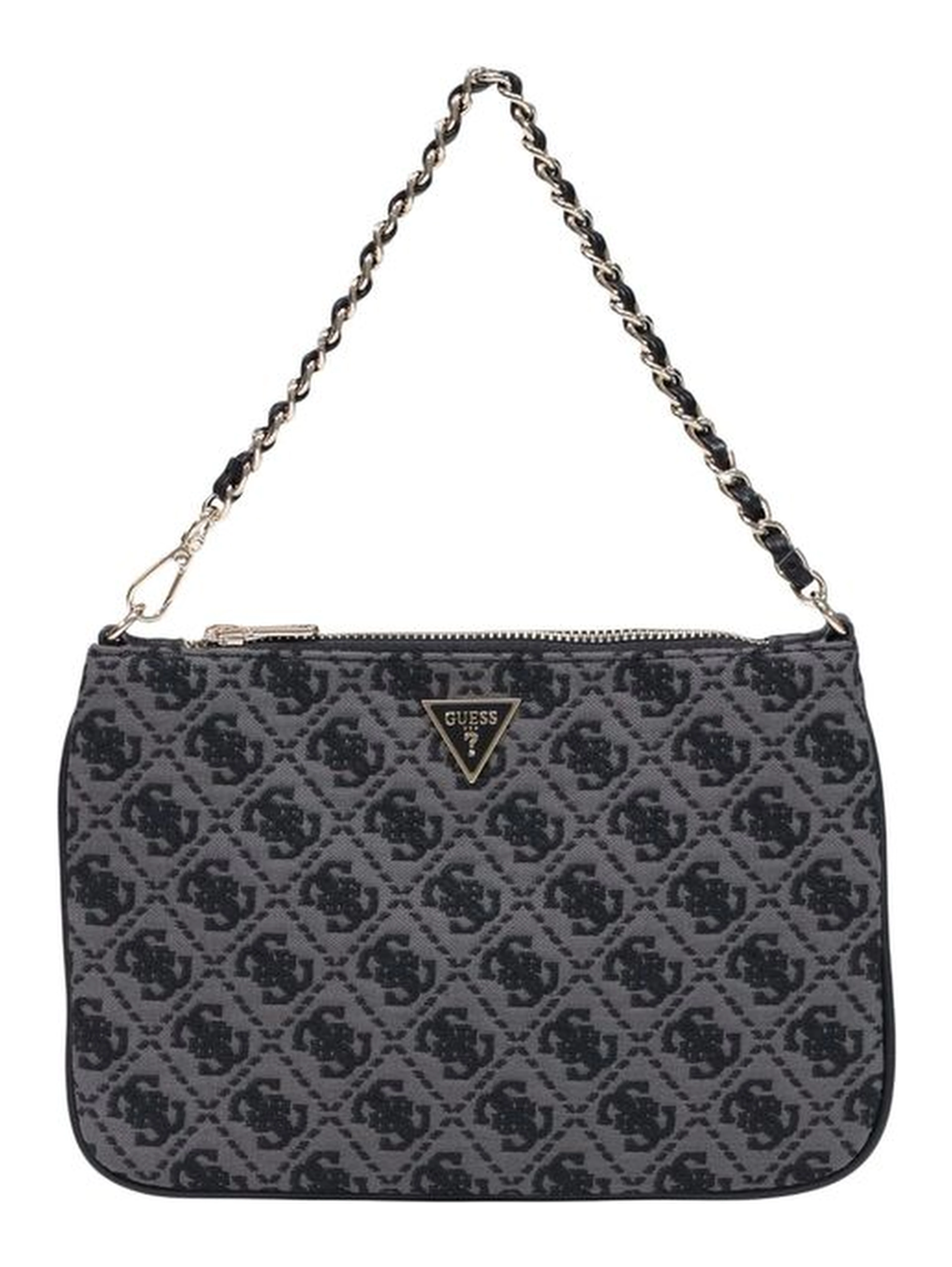 Gray Polyester Handbag