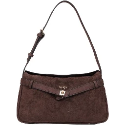 Brown Polyester Handbag