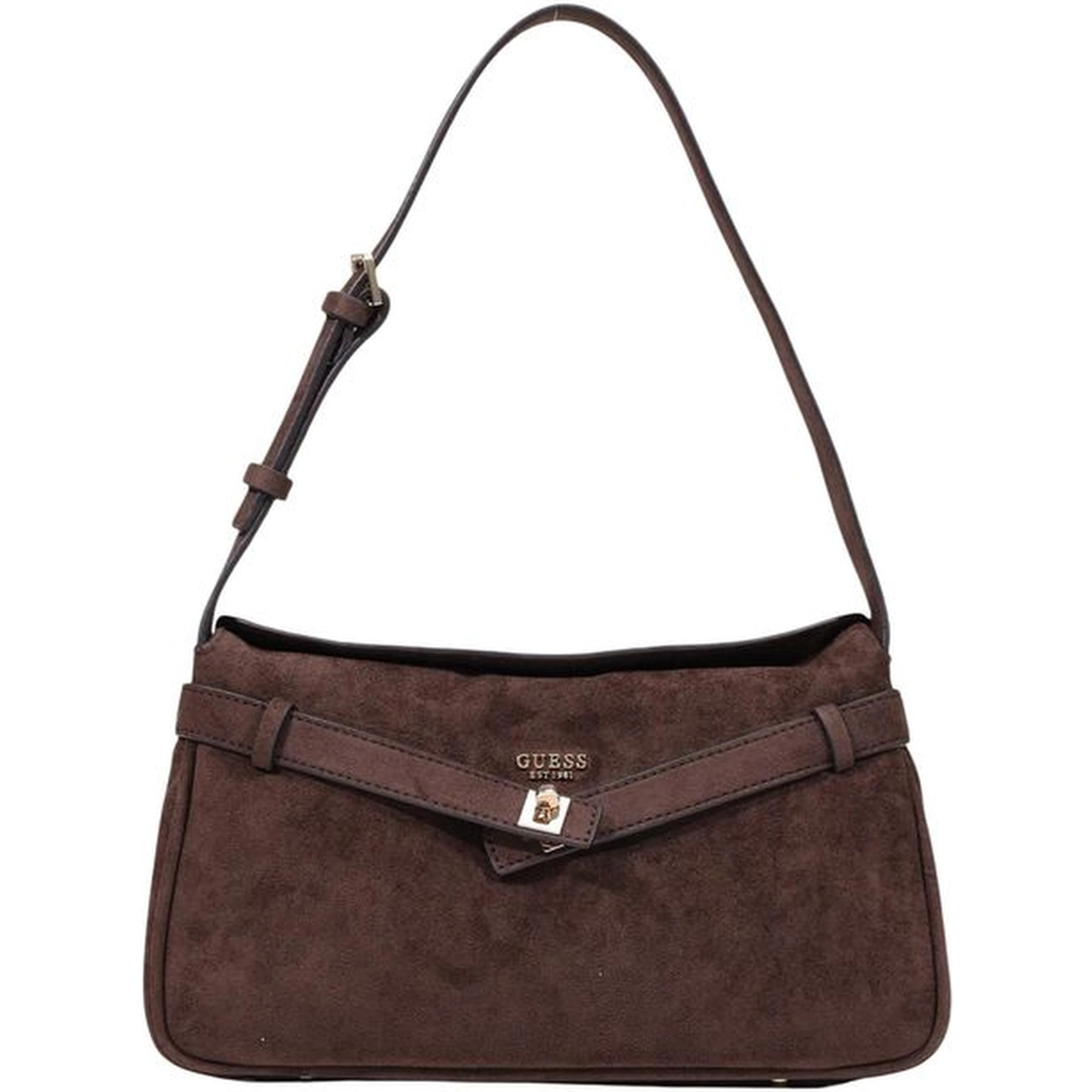 Brown Polyester Handbag
