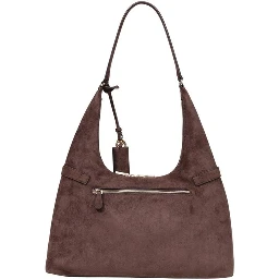Brown Polyester Handbag