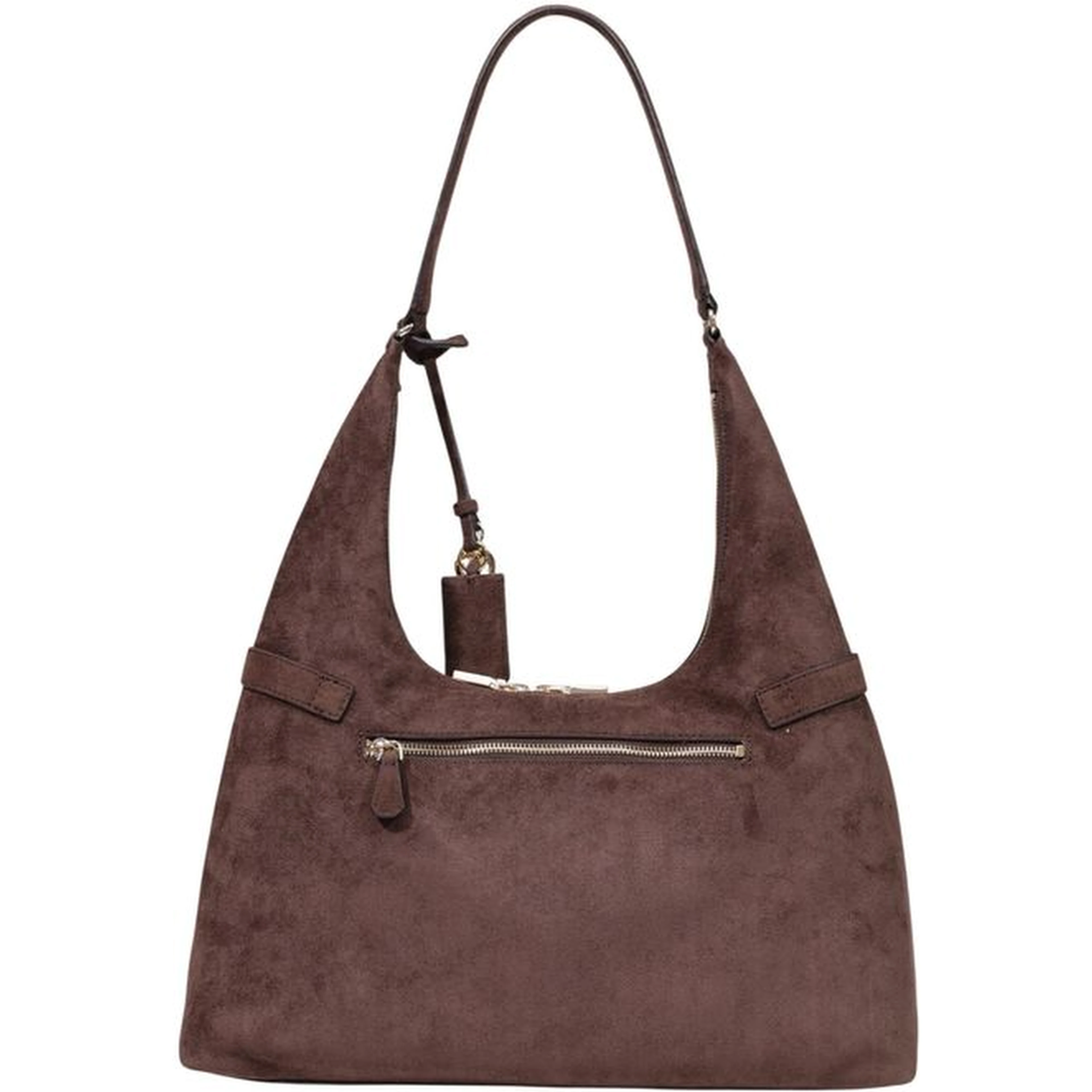 Brown Polyester Handbag