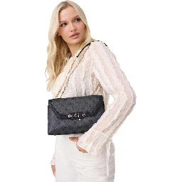 Gray Polyethylene Handbag