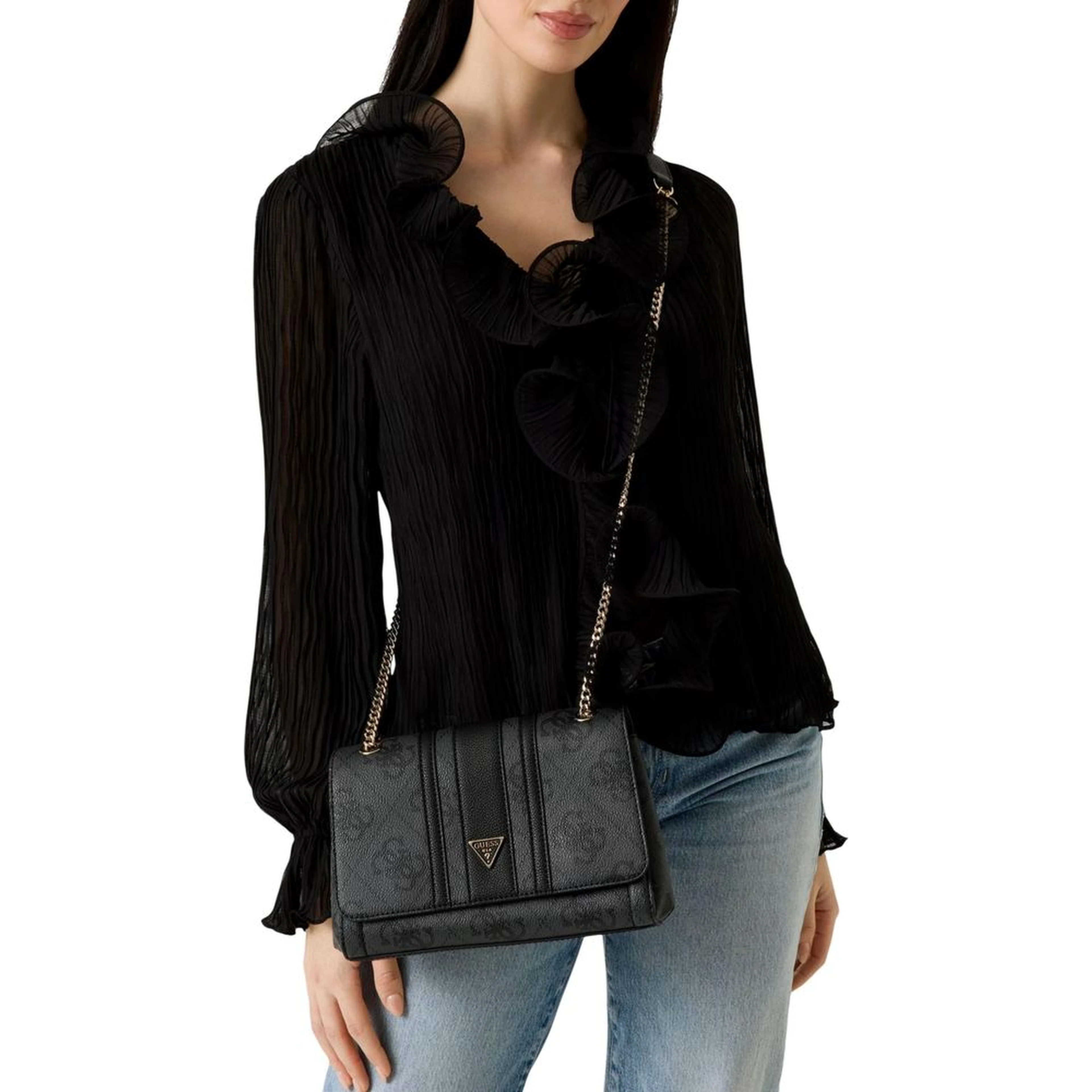 Gray Polyethylene Handbag