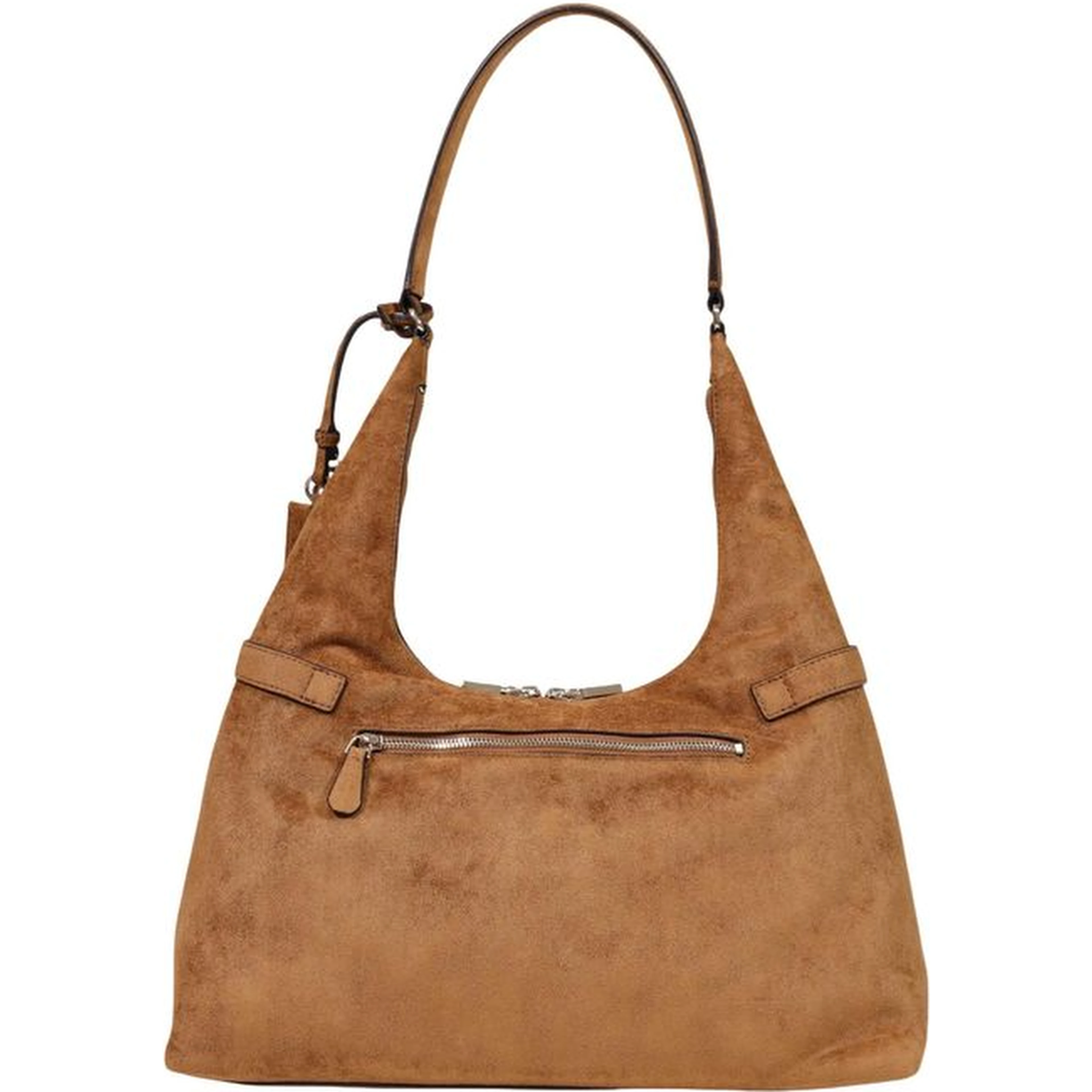 Brown Polyester Handbag