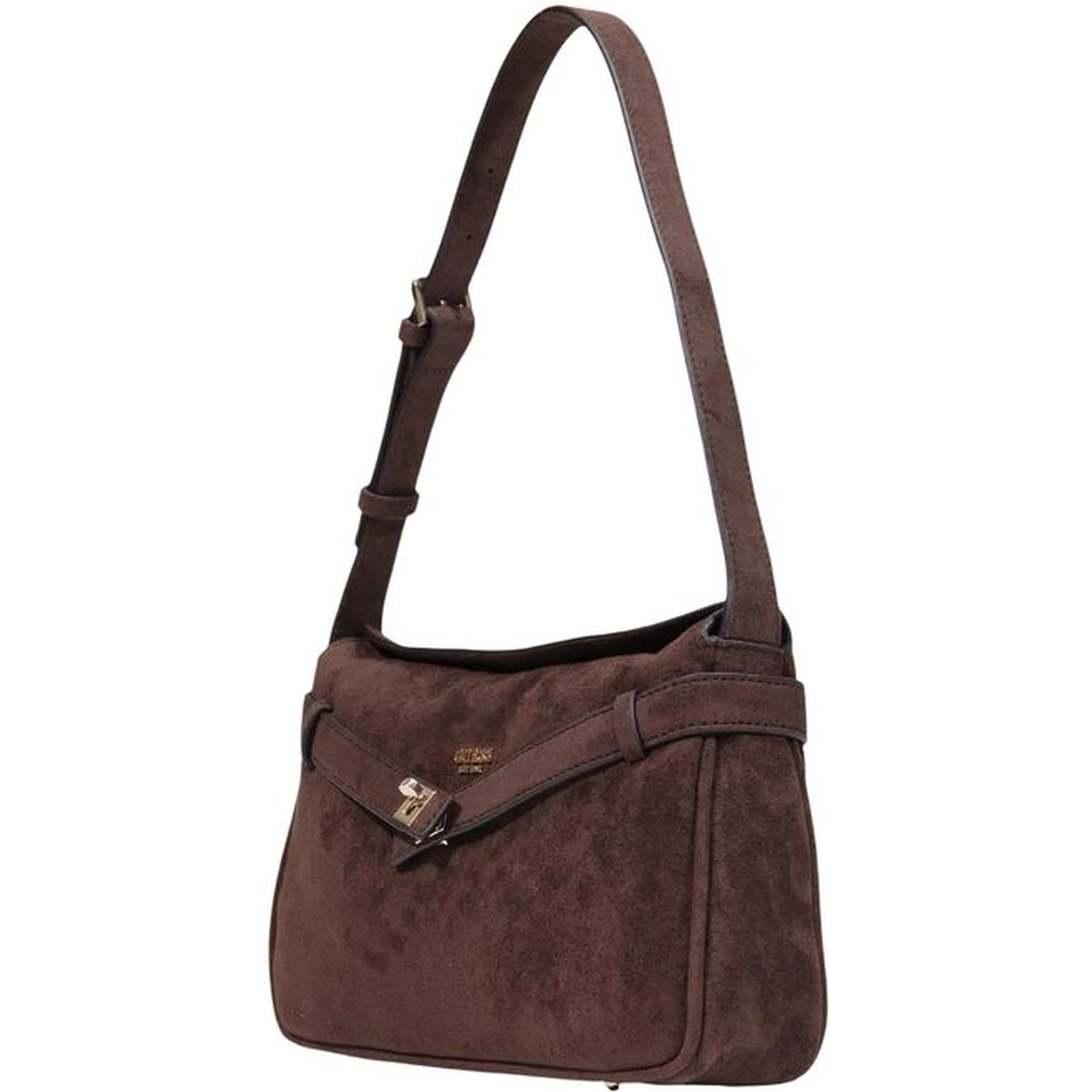 Brown Polyester Handbag